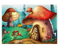 Фотообои Сказочный домик-гриб
