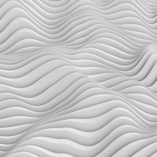 Фреска Белые волны 3D