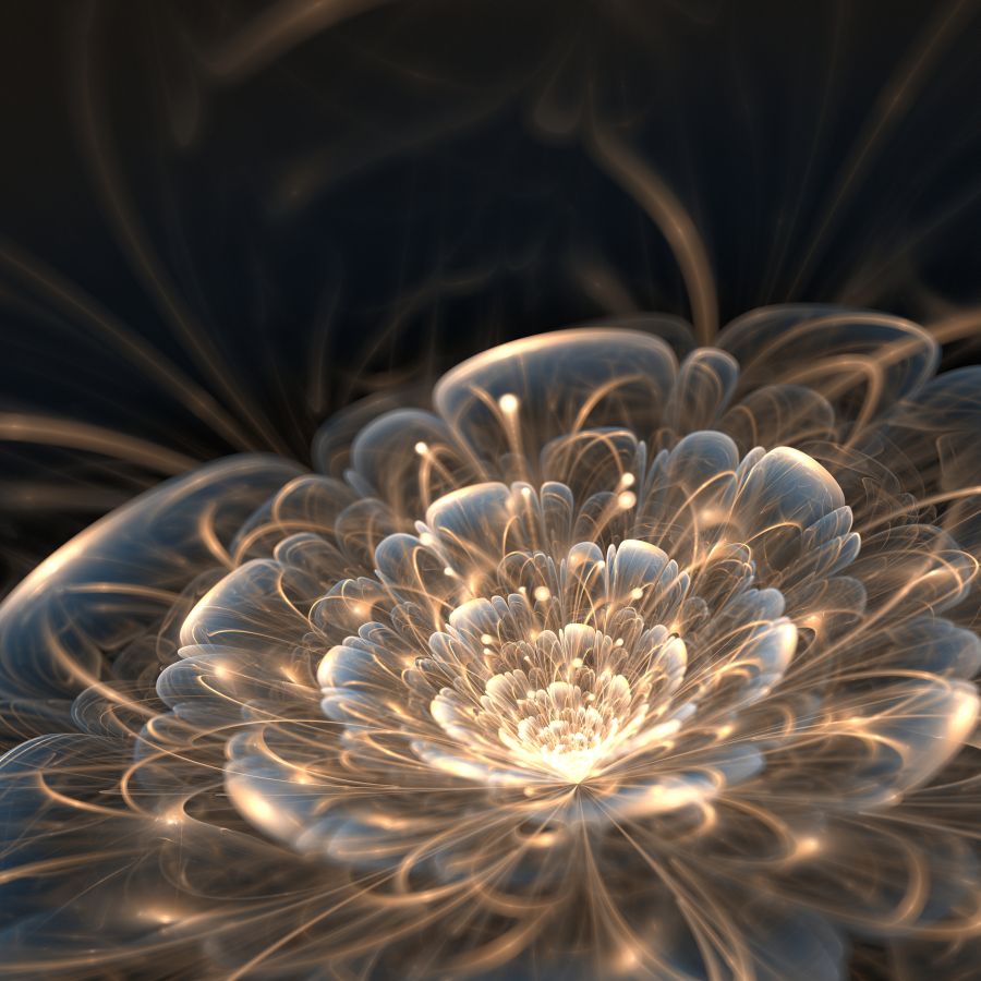 Картина на холсте Сказочный 3D цветок, арт hd1427901