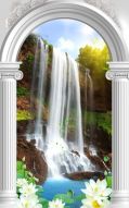 Фреска Арка с водопадом