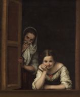 Фотообои Две женщины в окне