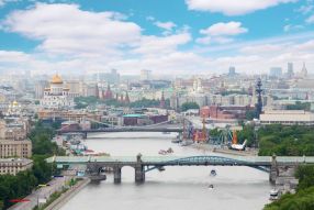 Фотообои Парк Горького Москва-река